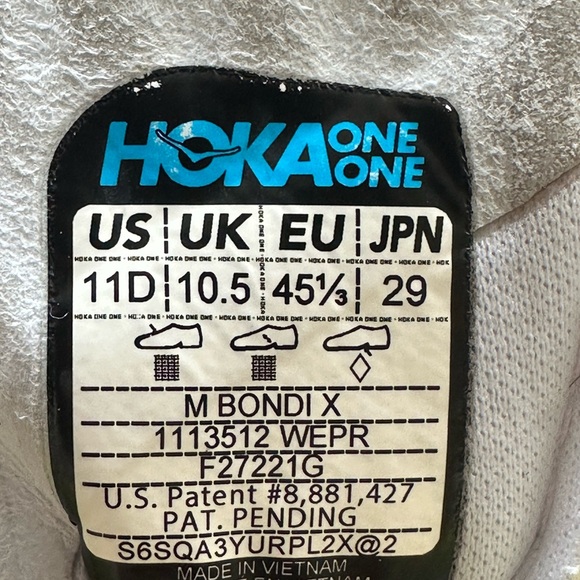 Hoka All gender Bondi X White  Running Shoes - Picture 11 of 12